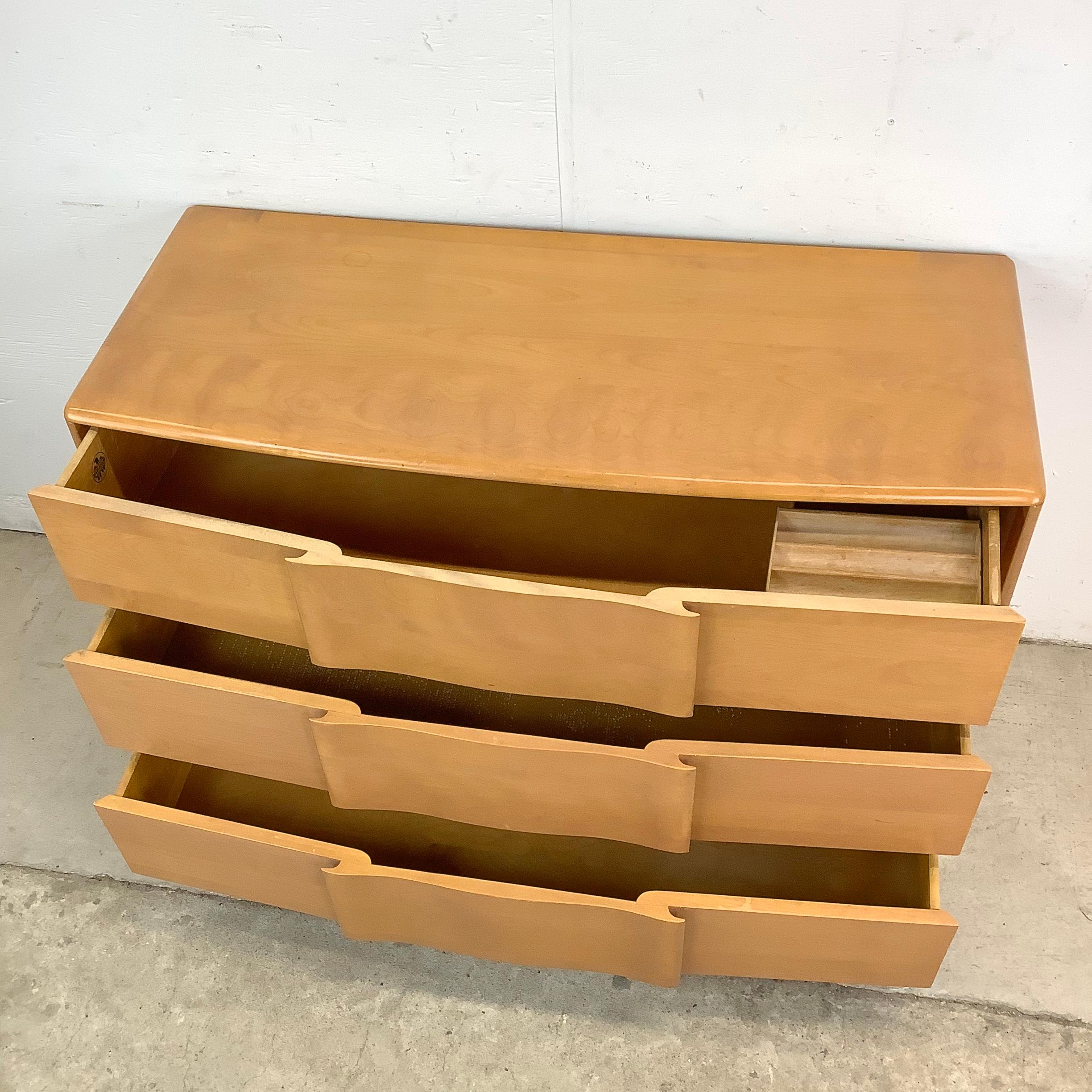 Heywood-Wakefield Sculptura Dresser with Mirror For Sale 1