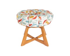 Heywood Wakefield “Sculptura” Swivel Pouf Ottoman