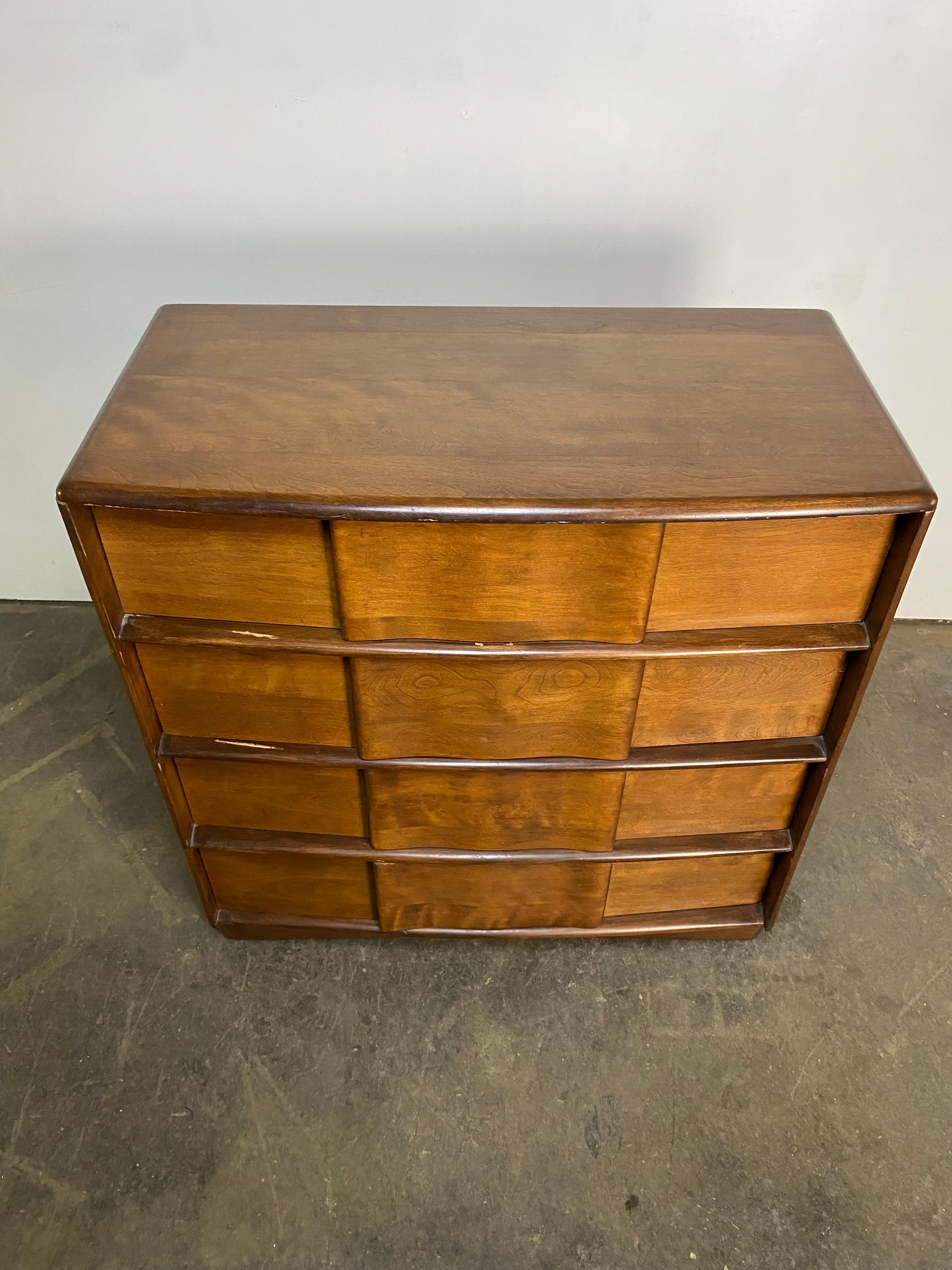 Heywood Wakefield Scultptura Four Drawer Dresser 2