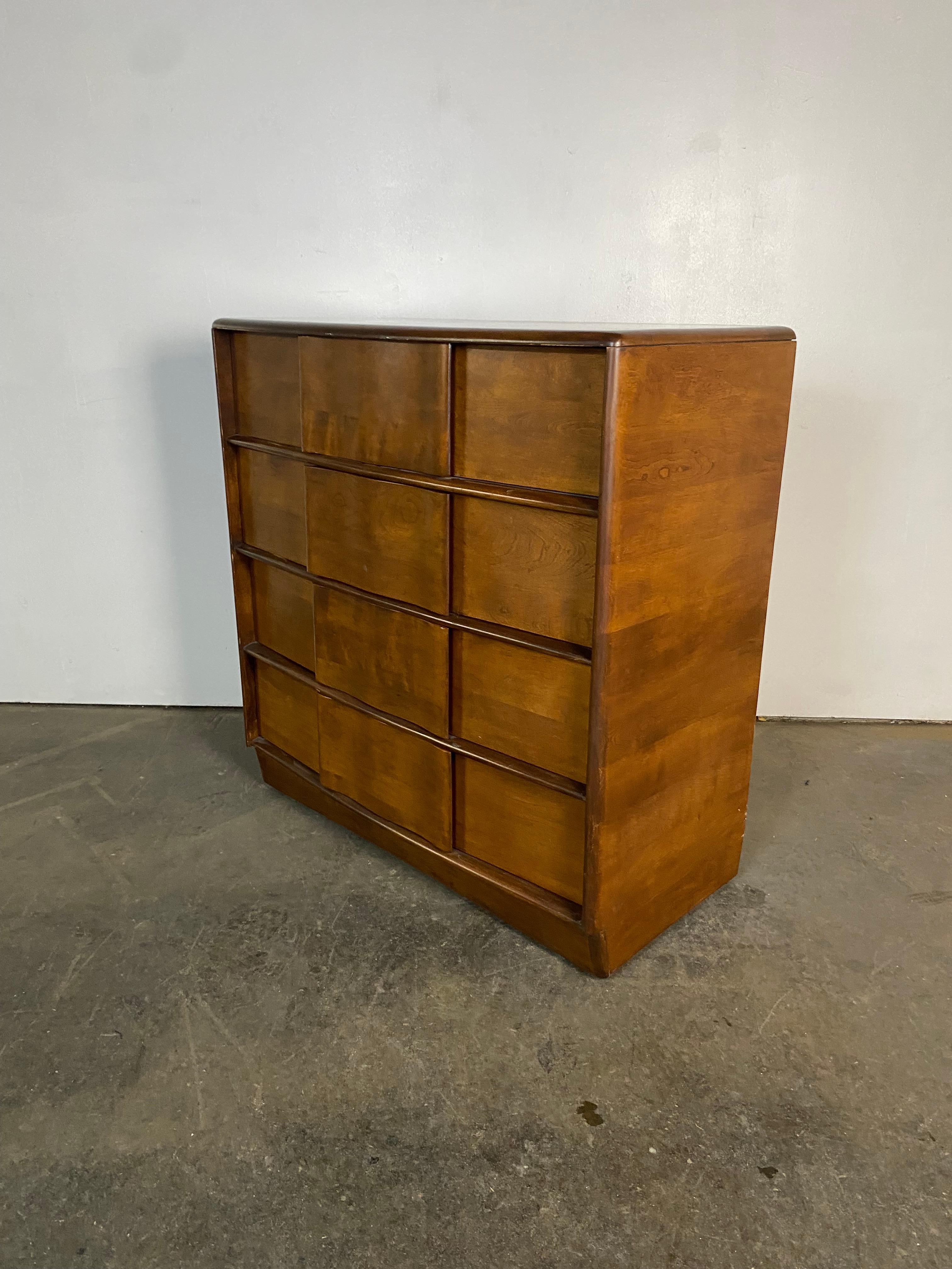 Heywood Wakefield Scultptura Four Drawer Dresser 3