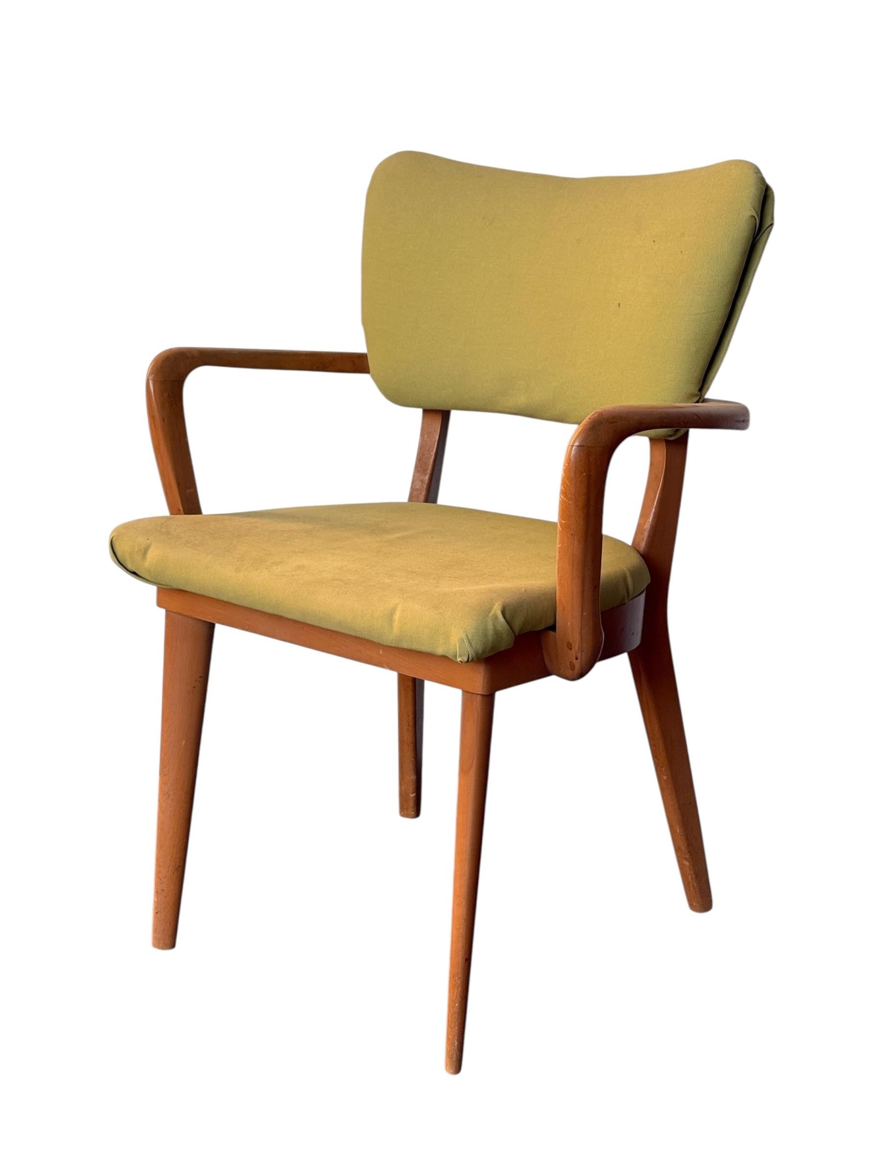Legno Set di 6 sedie da pranzo Heywood Wakefield in vendita