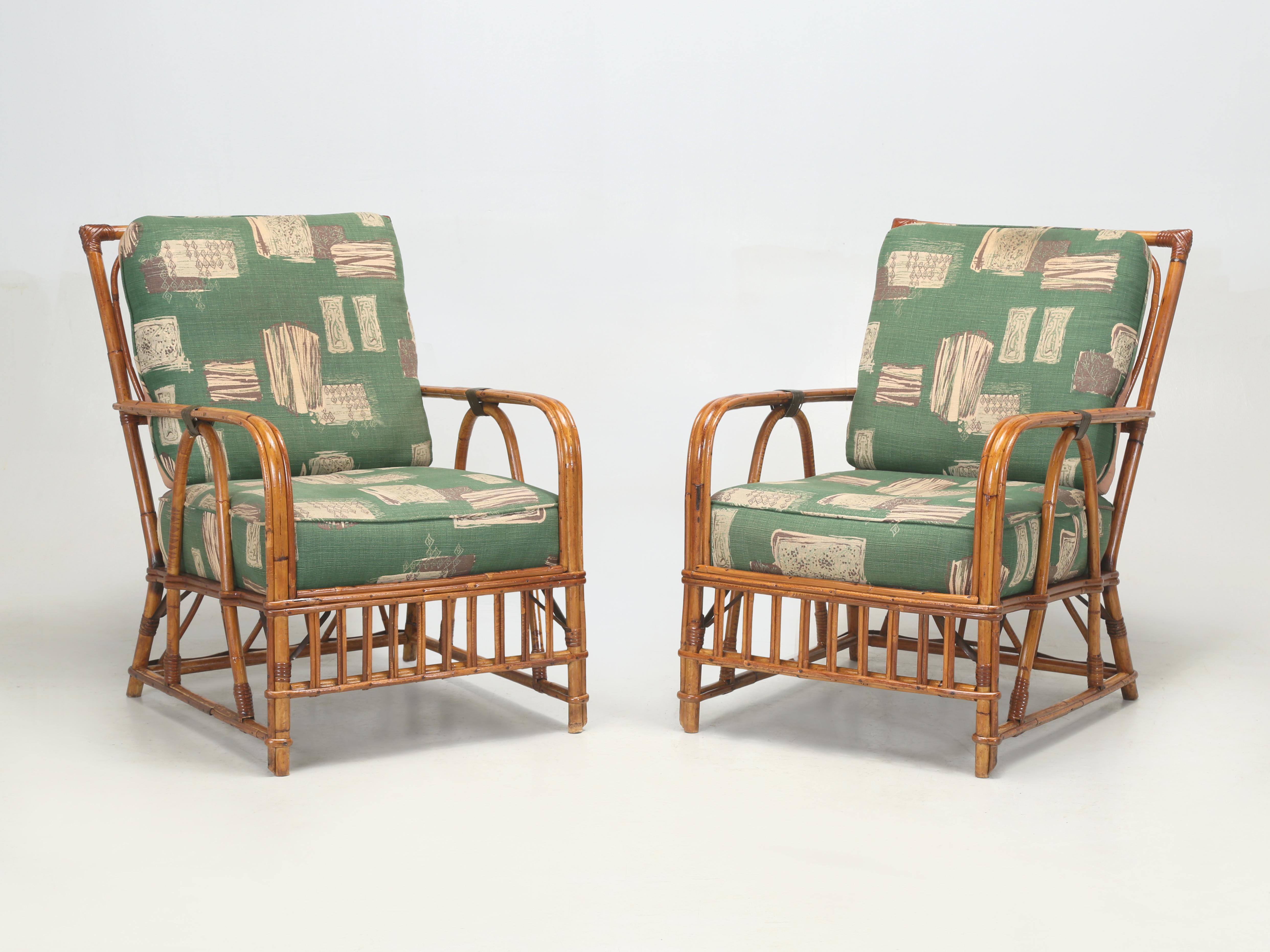 Heywood-Wakefield Sofa with End Tables and Pair Chairs in Original Fabric 1930’s 5