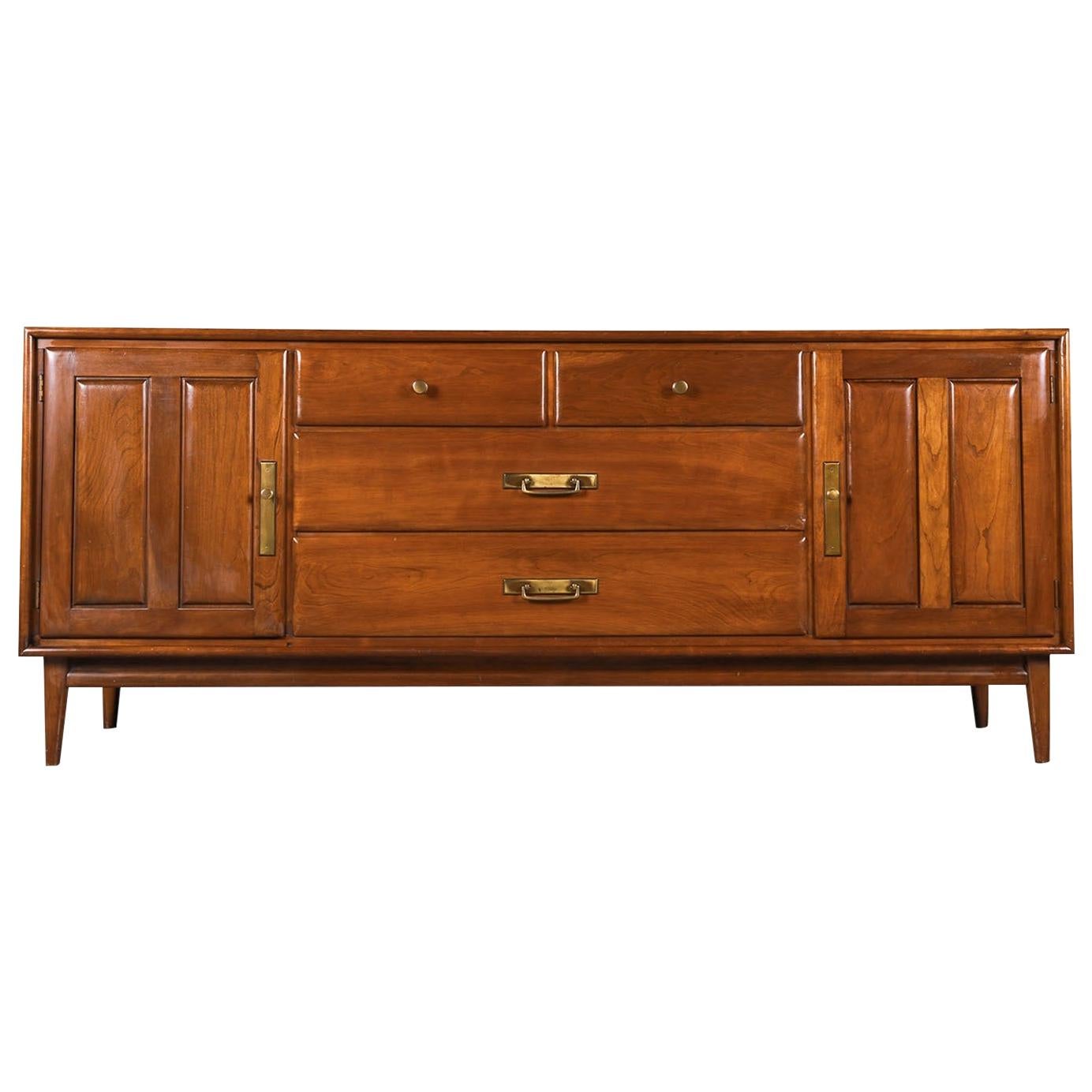 Pair of Champagne Encore Double Dressers by Heywood Wakefield at 1stDibs