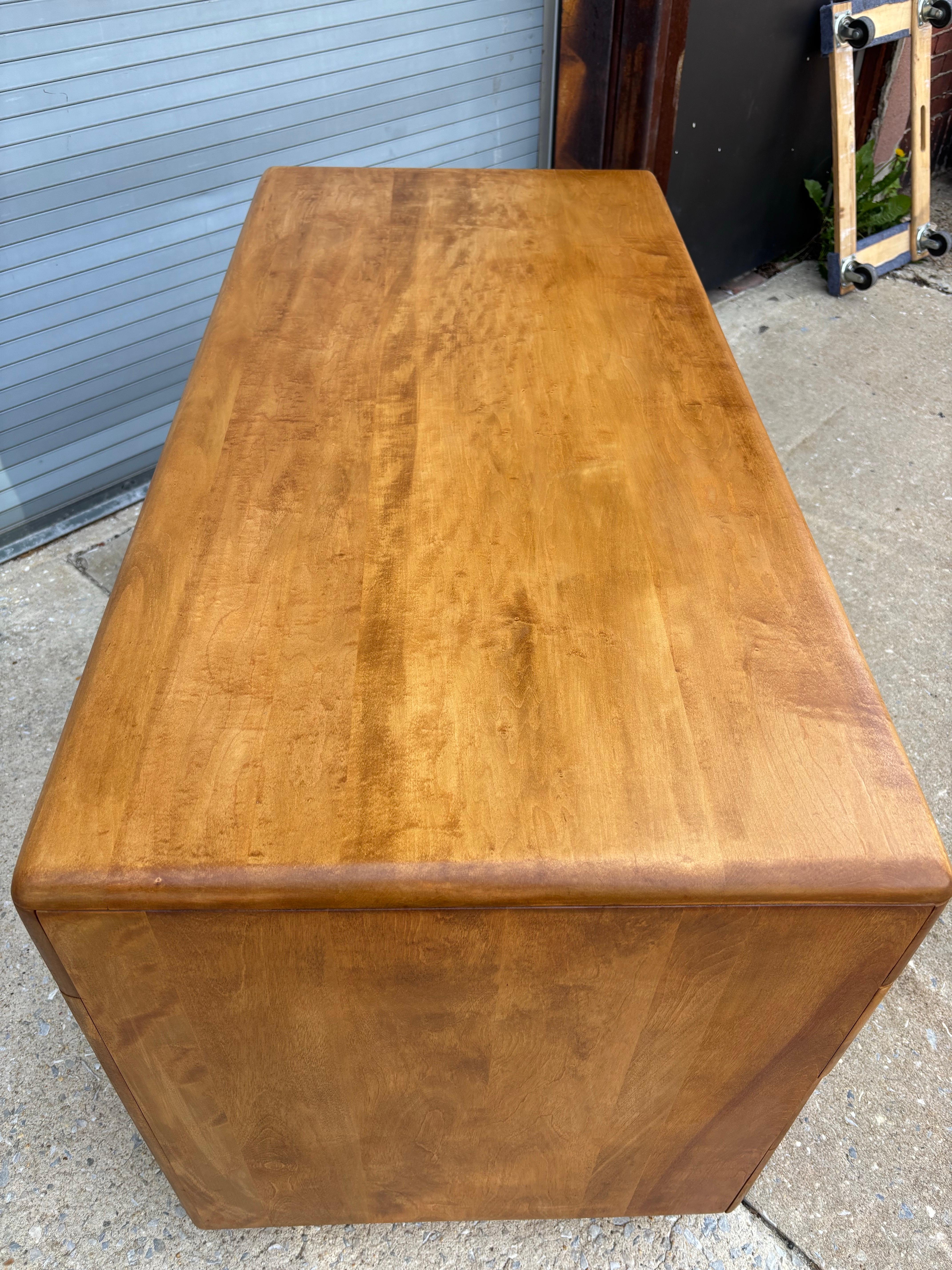 Heywood Wakefield Solid Maple Desk For Sale 4