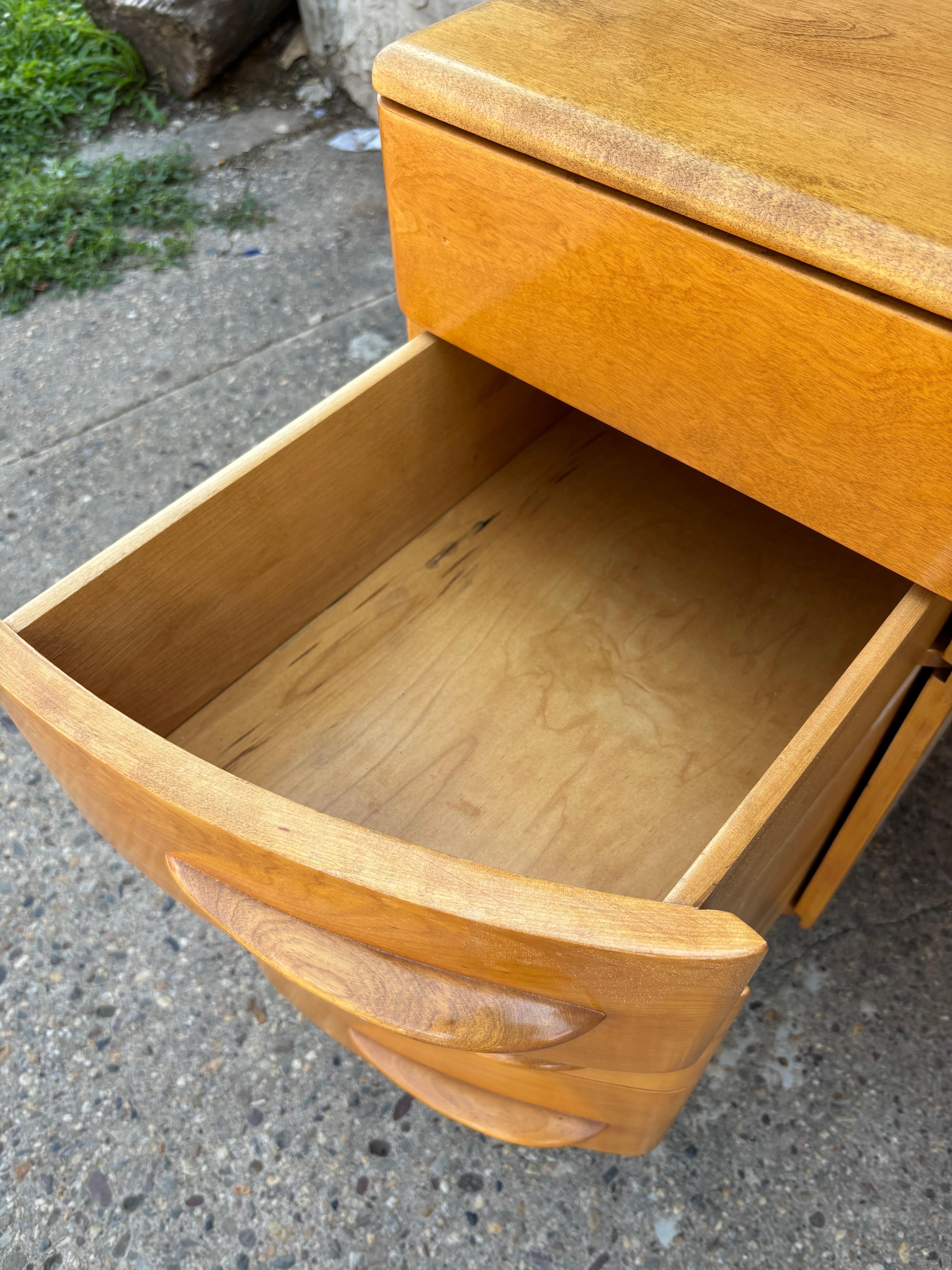 Heywood Wakefield Solid Maple Desk 6