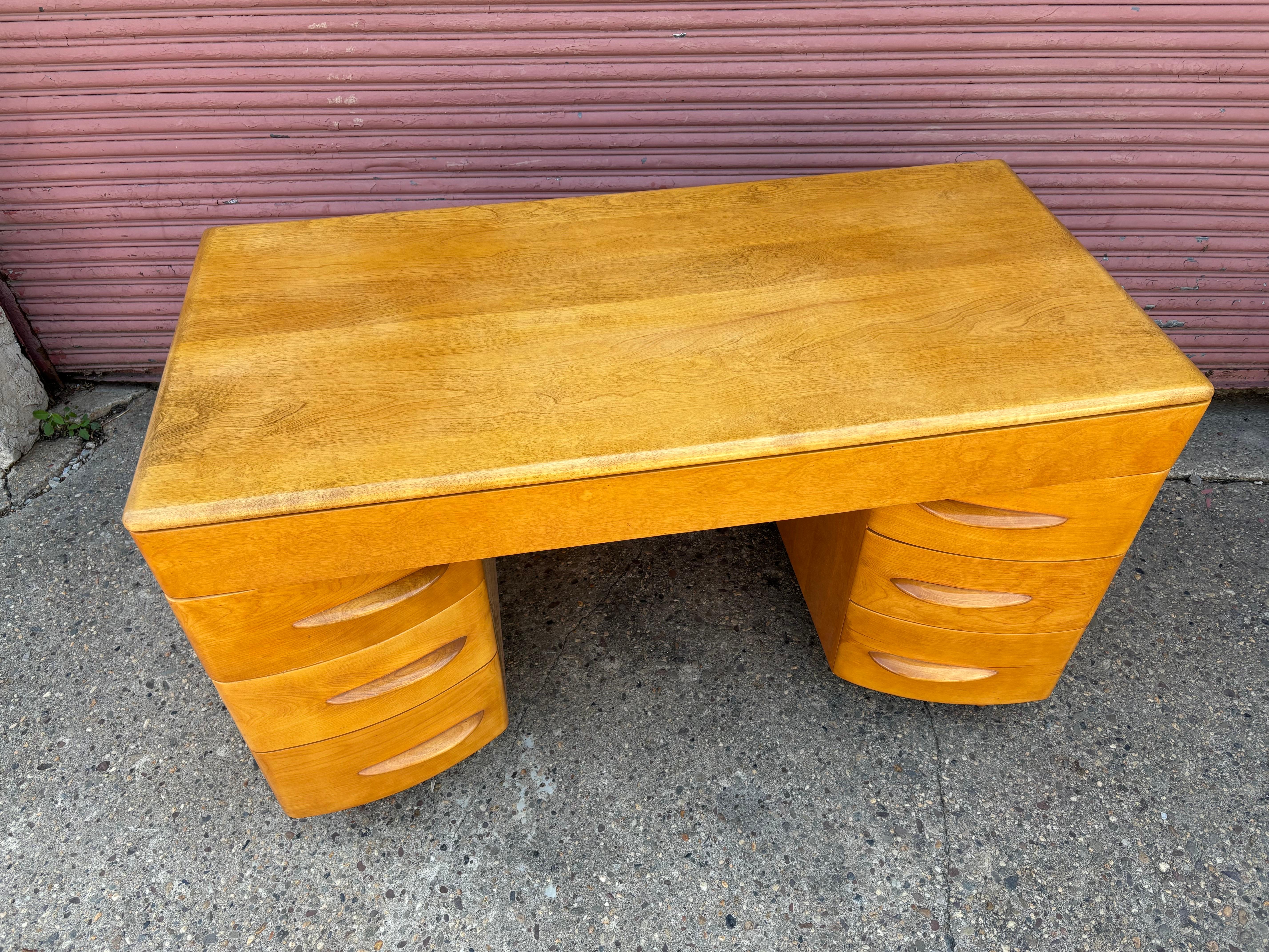 Heywood Wakefield Solid Maple Desk 9