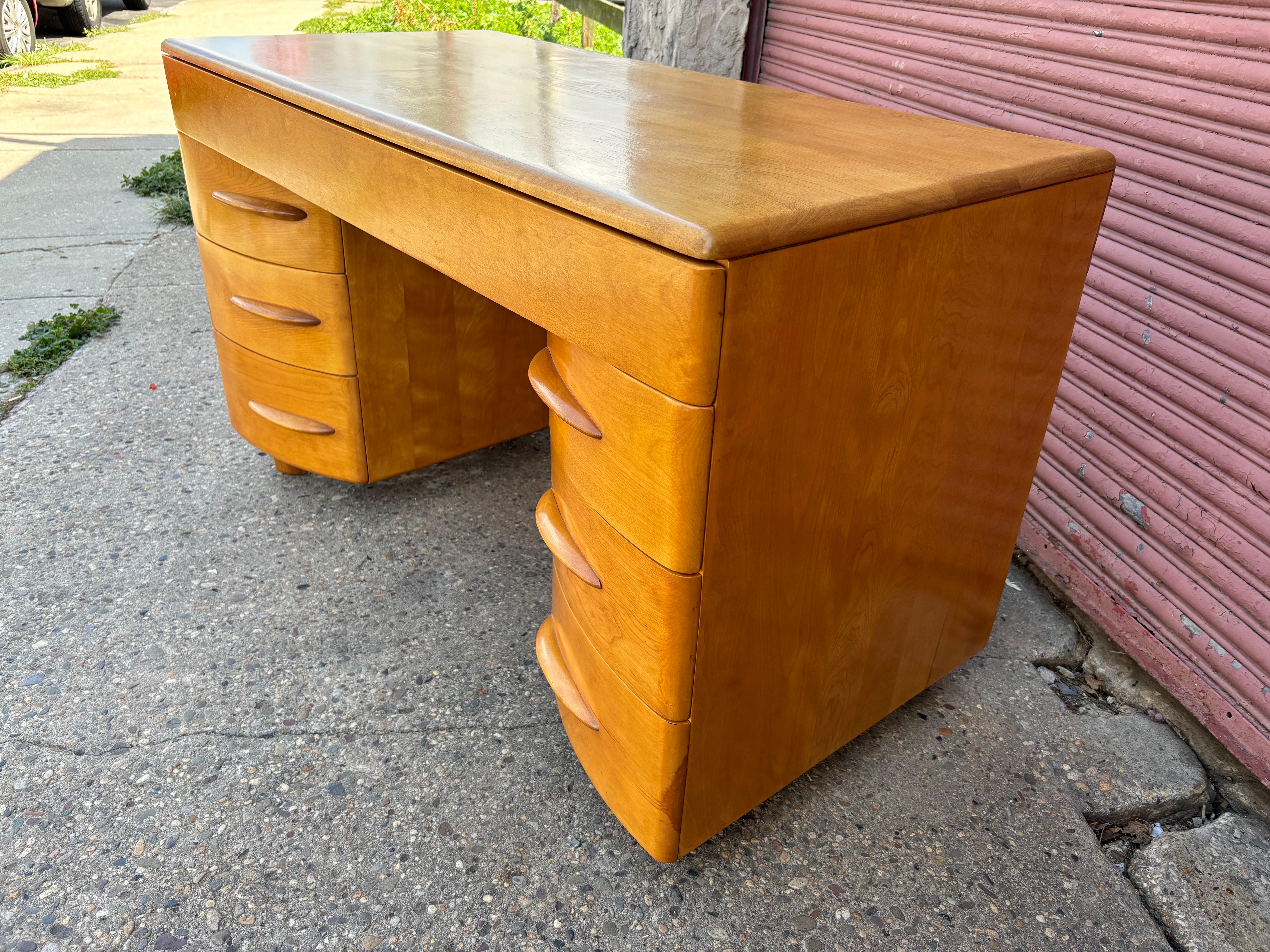 Heywood Wakefield Solid Maple Desk 1