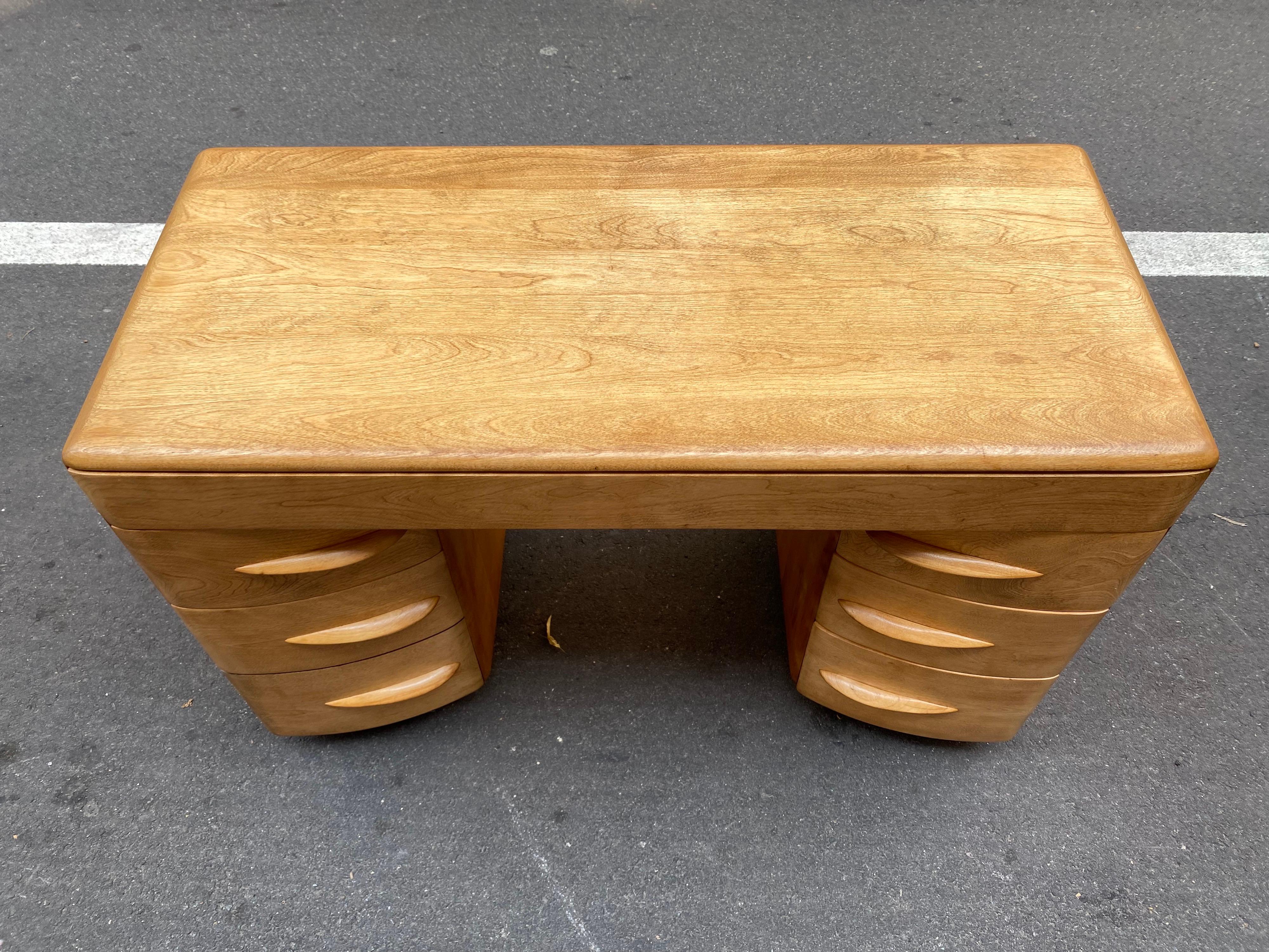 Mid-20th Century Heywood Wakefield Solid Maple Desk