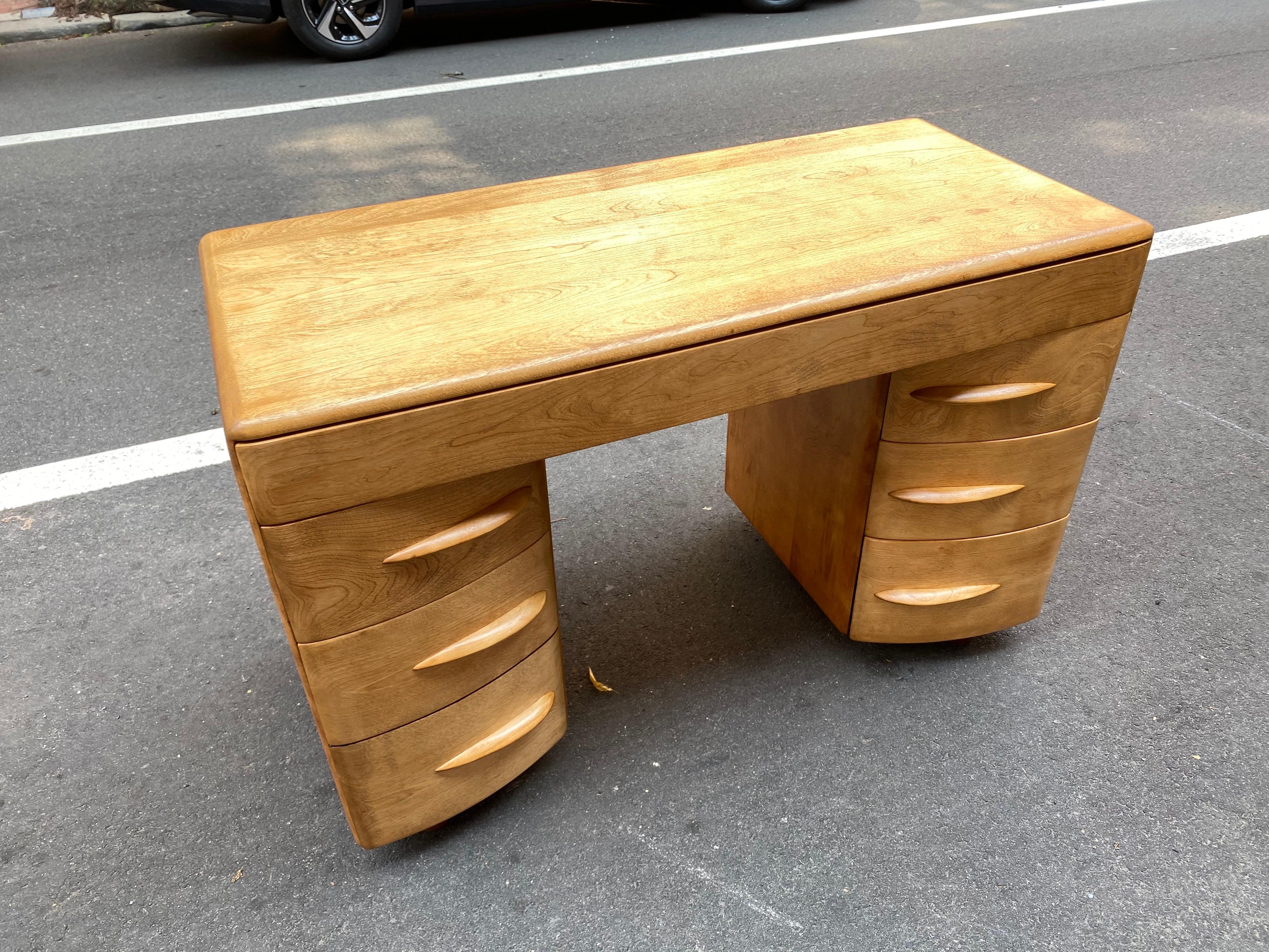 Heywood Wakefield Solid Maple Desk 2