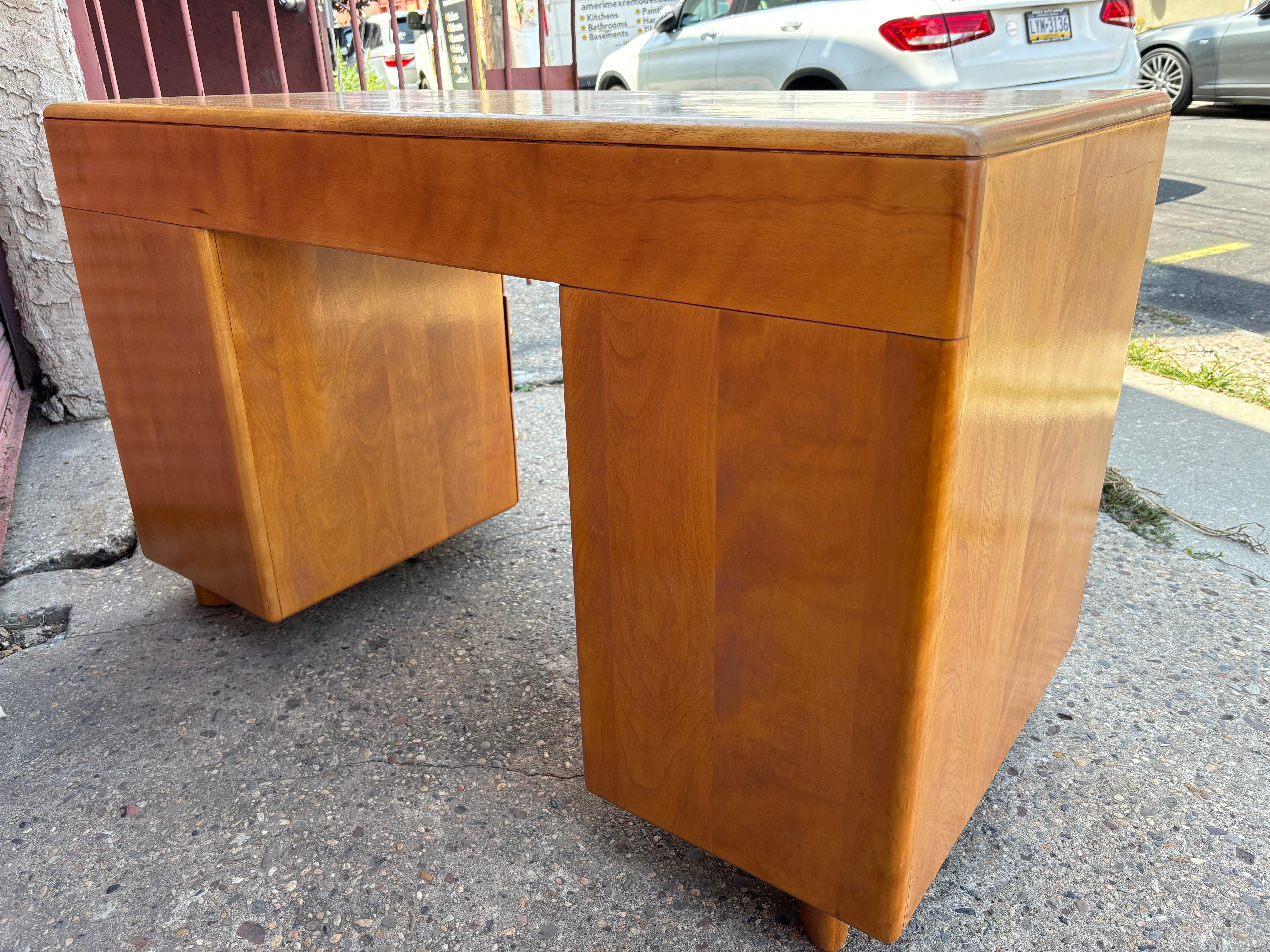 Heywood Wakefield Solid Maple Desk 3