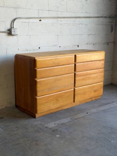 Heywood Wakefield Star Dust Maple Dresser Storage Chest Mid-Century Modern 1950s