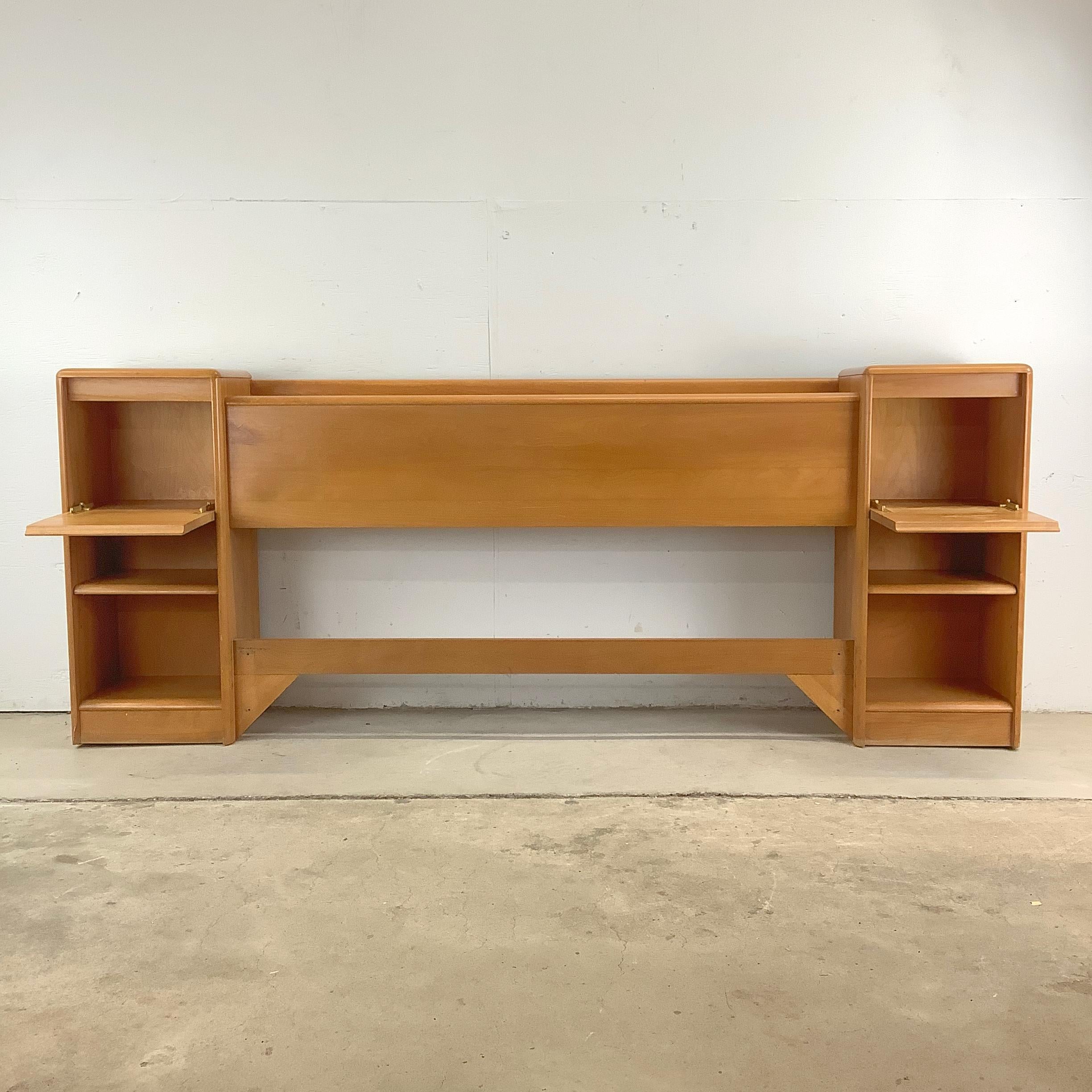 Heywood-Wakefield Storage Headboard- Full For Sale 9
