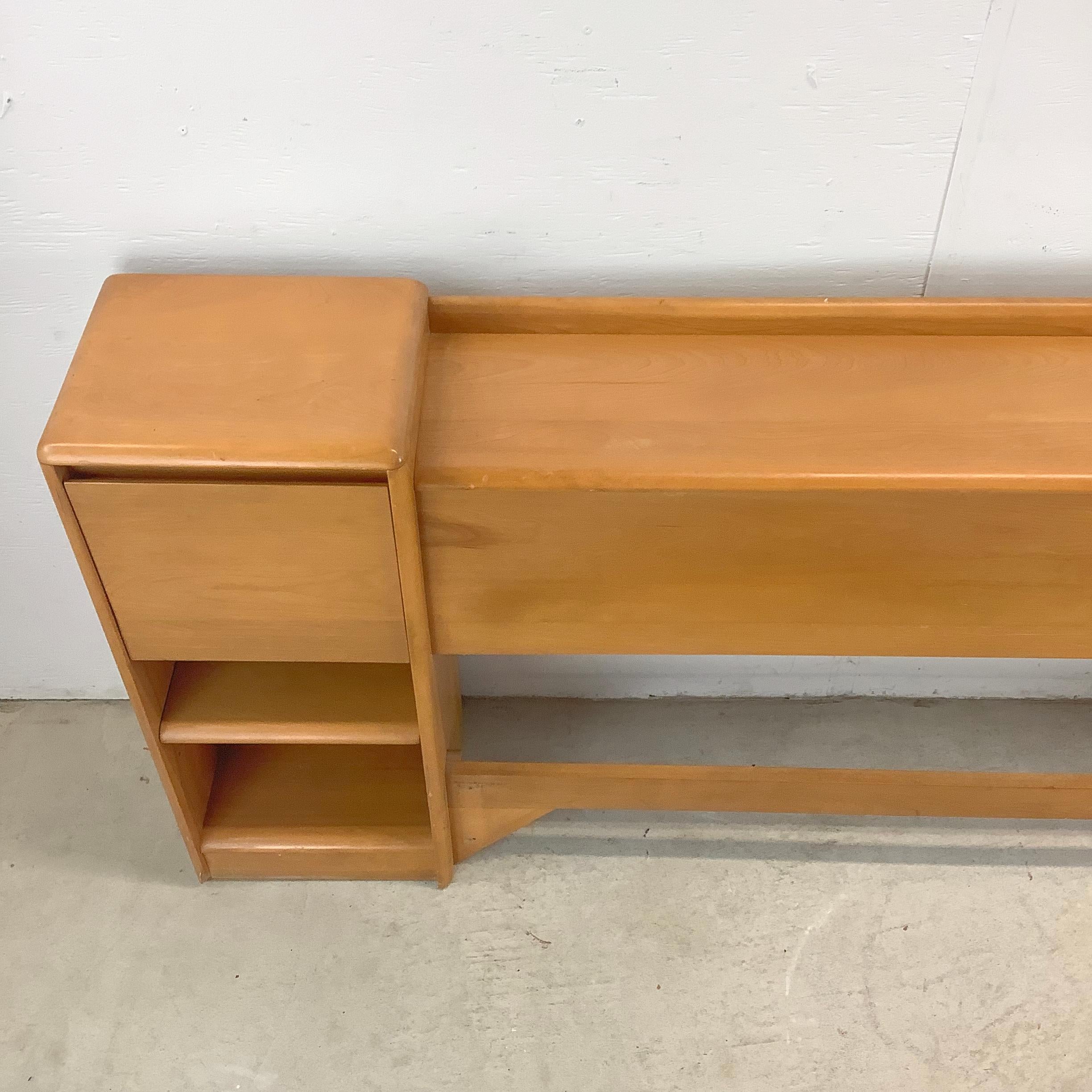 20th Century Heywood-Wakefield Storage Headboard- Full For Sale