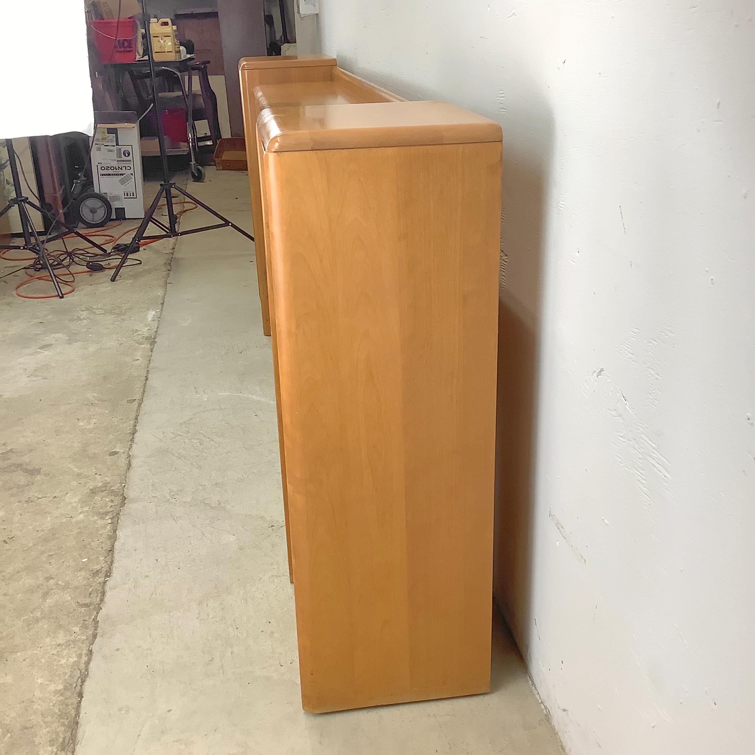 Wood Heywood-Wakefield Storage Headboard- Full For Sale