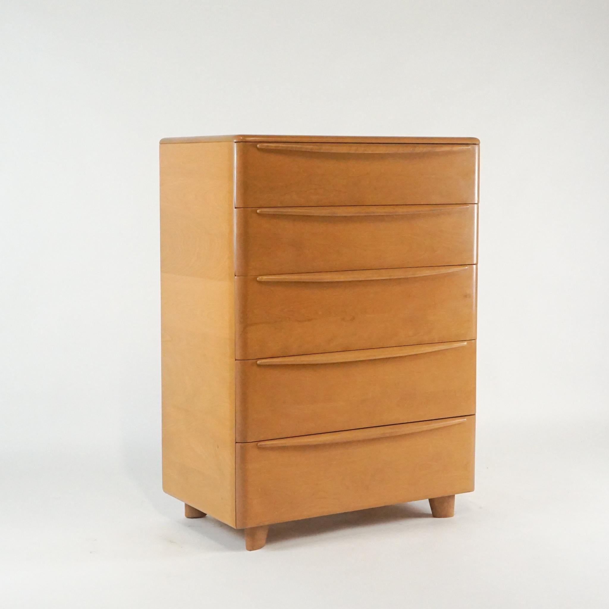 heywood wakefield 5 drawer dresser