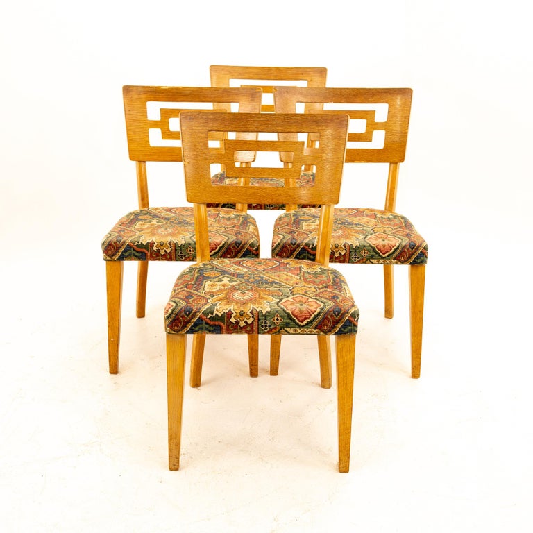 Late 20th Century Heywood-Wakefield Style Richardson Furniture MCM Dining Chairs, Set of 6 For Sale