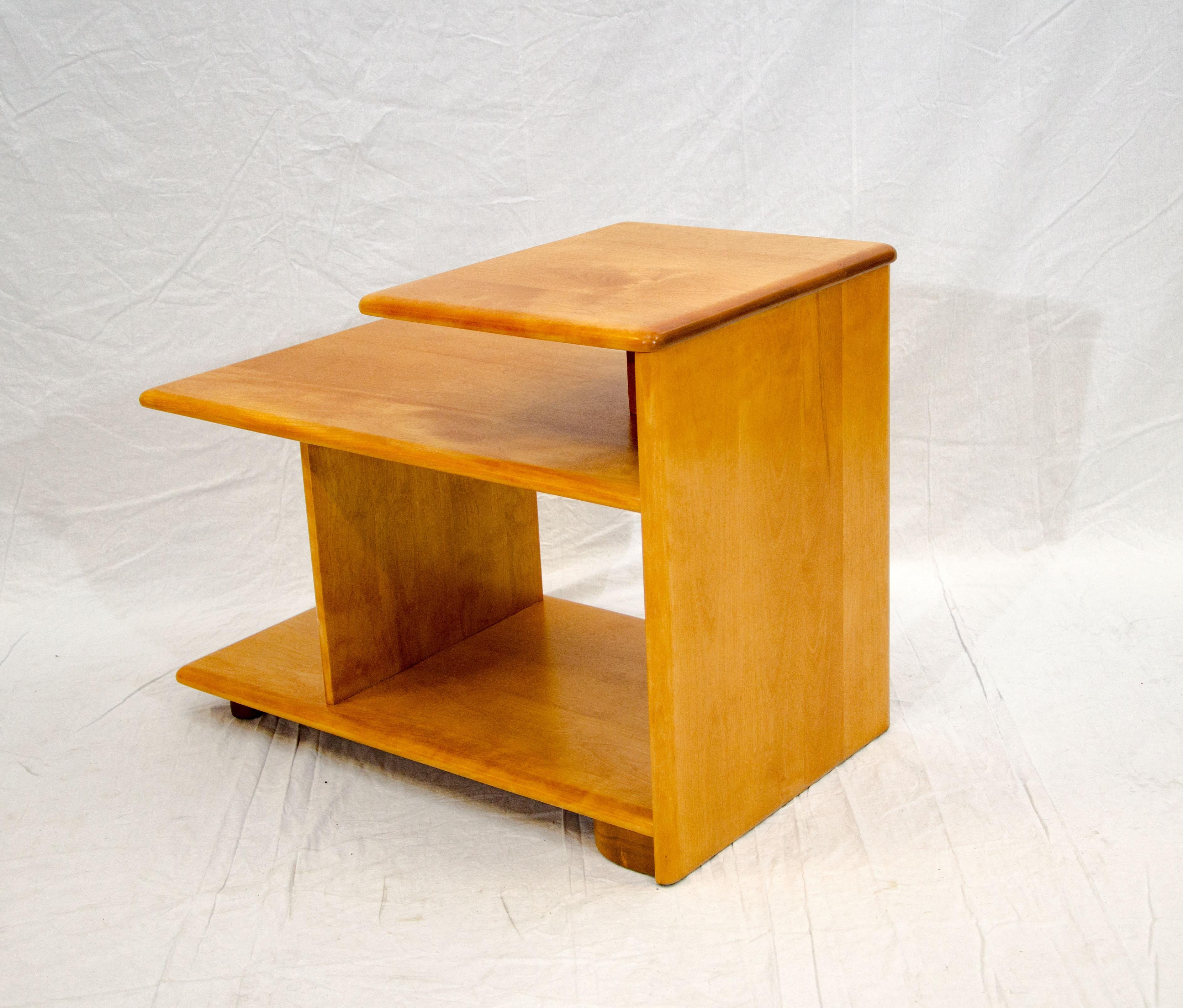 Birch Heywood Wakefield Three-Tier Step End Table