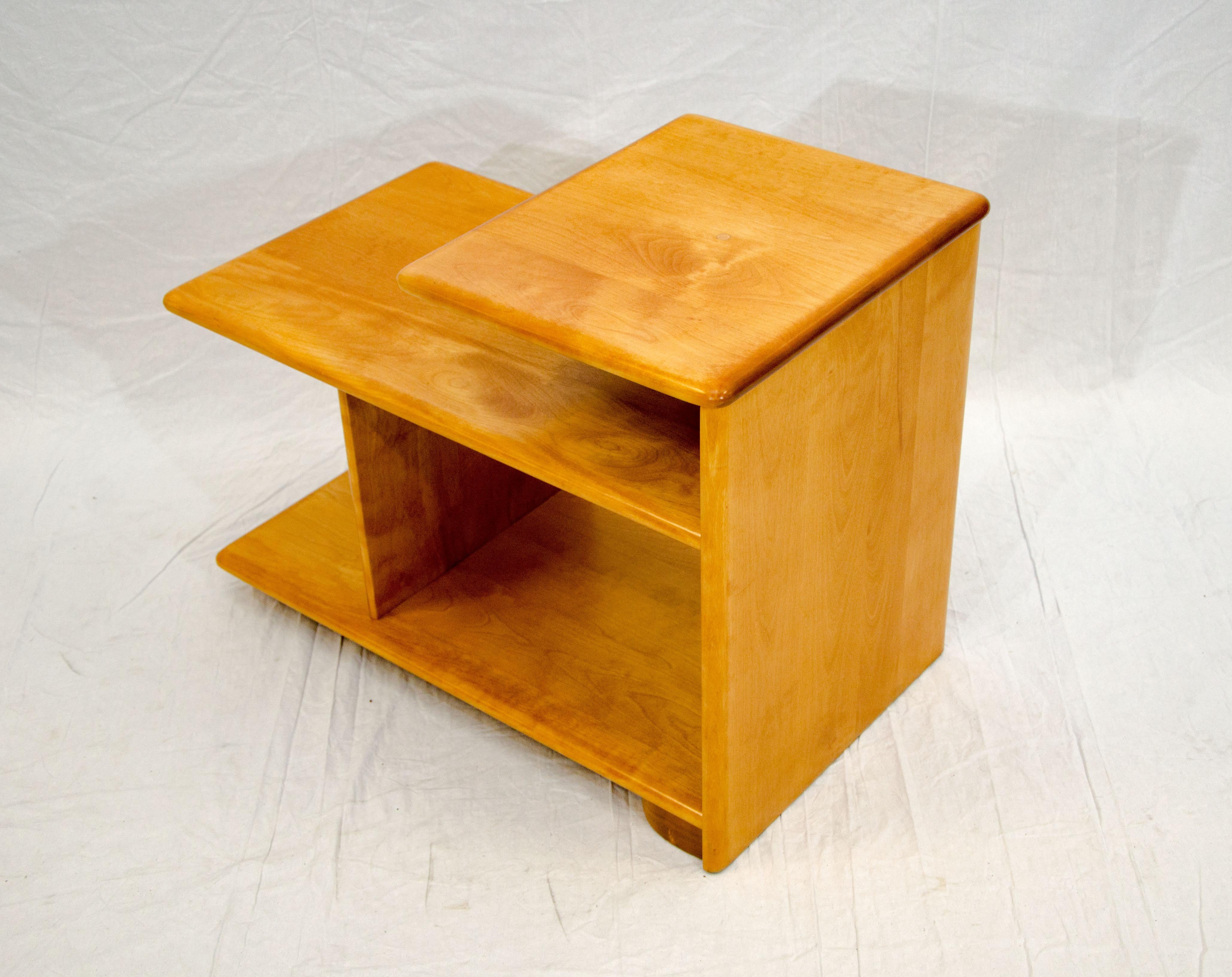 Heywood Wakefield Three-Tier Step End Table 1