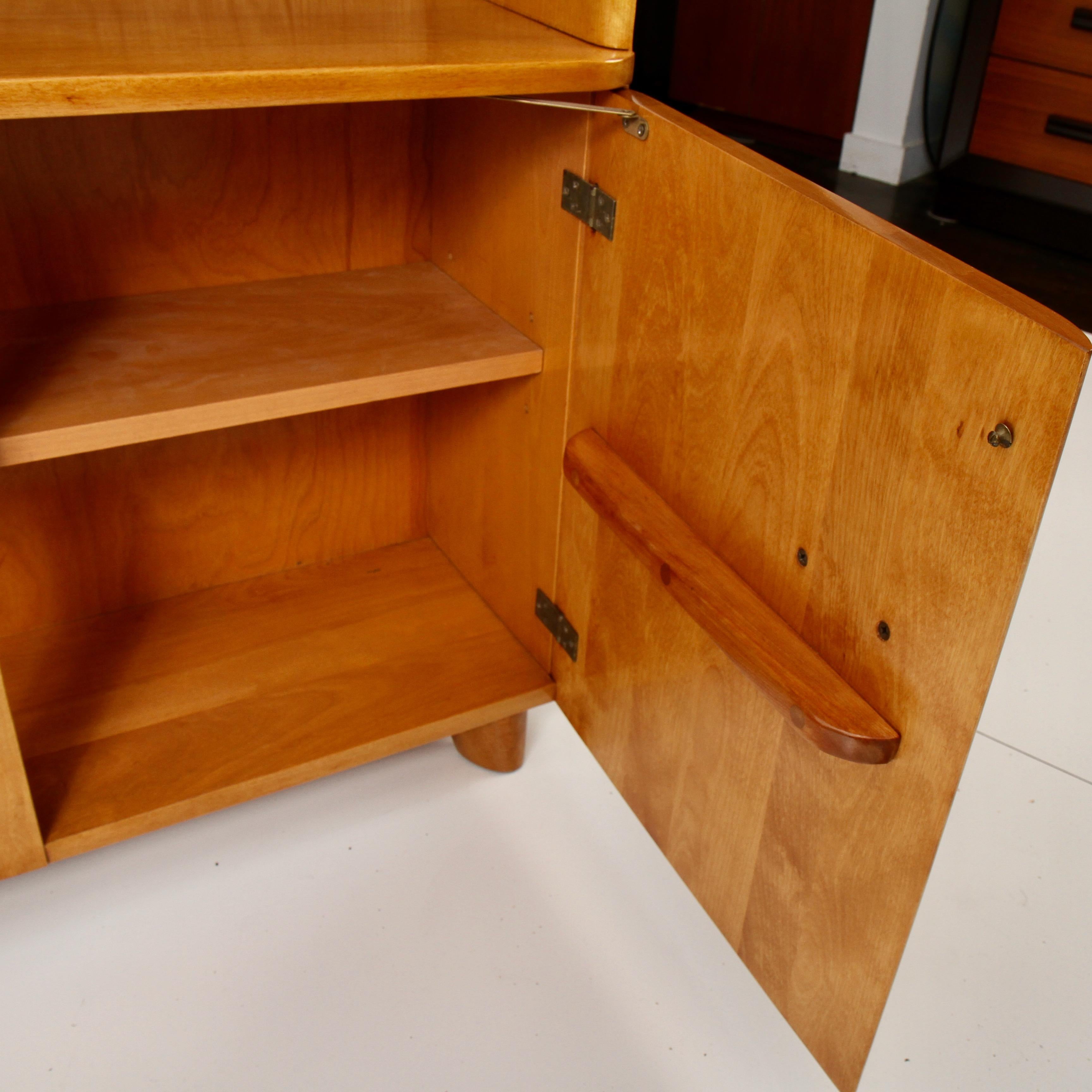 American Heywood Wakefield Two-Door Cabinet