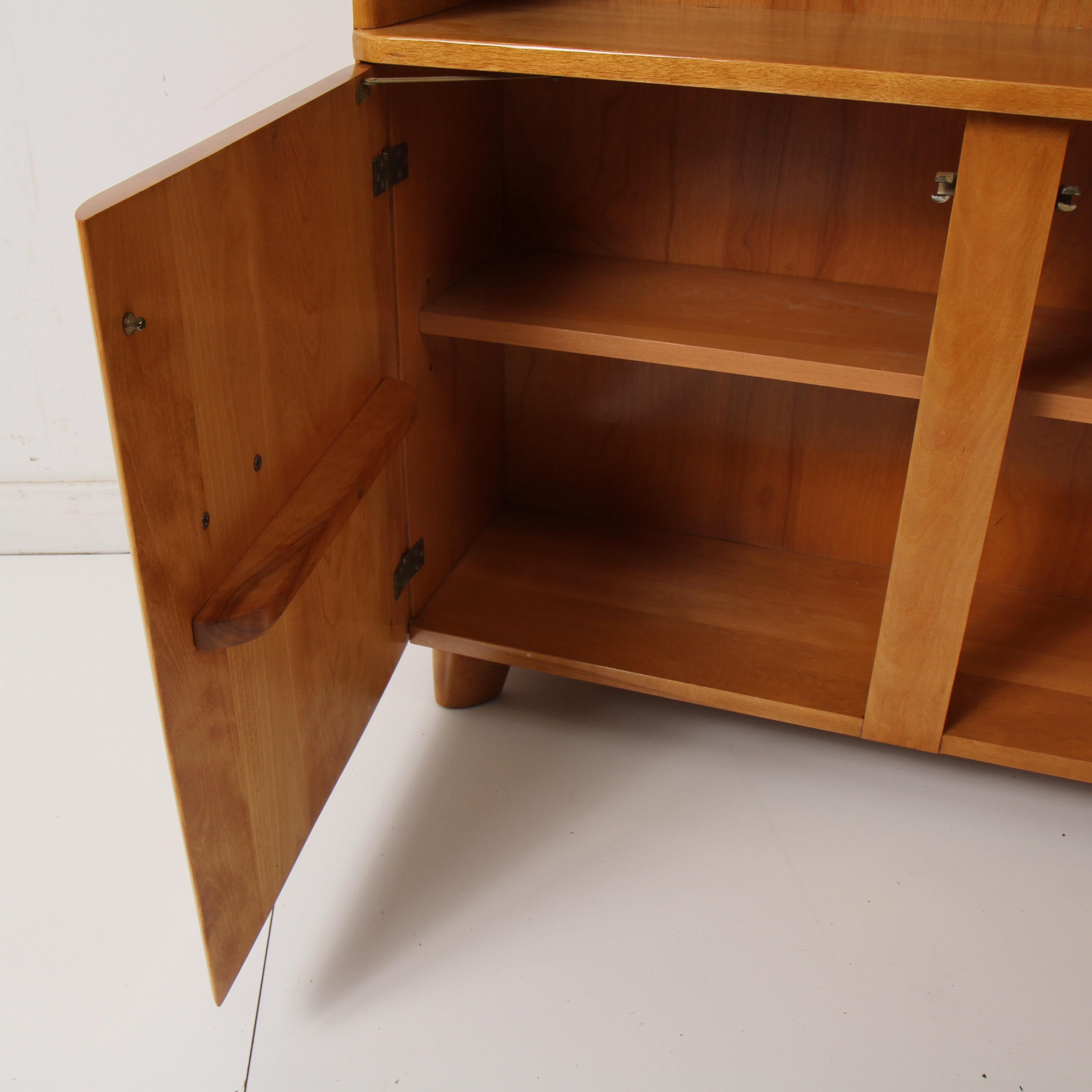 Birch Heywood Wakefield Two-Door Cabinet