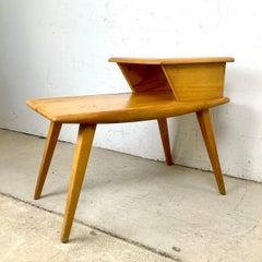 Heywood-Wakefield Two-Tier Birch Step Table