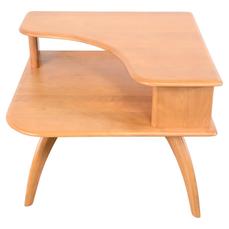 HeywoodWakefield TwoTiered Corner End Table, Newly Refinished For