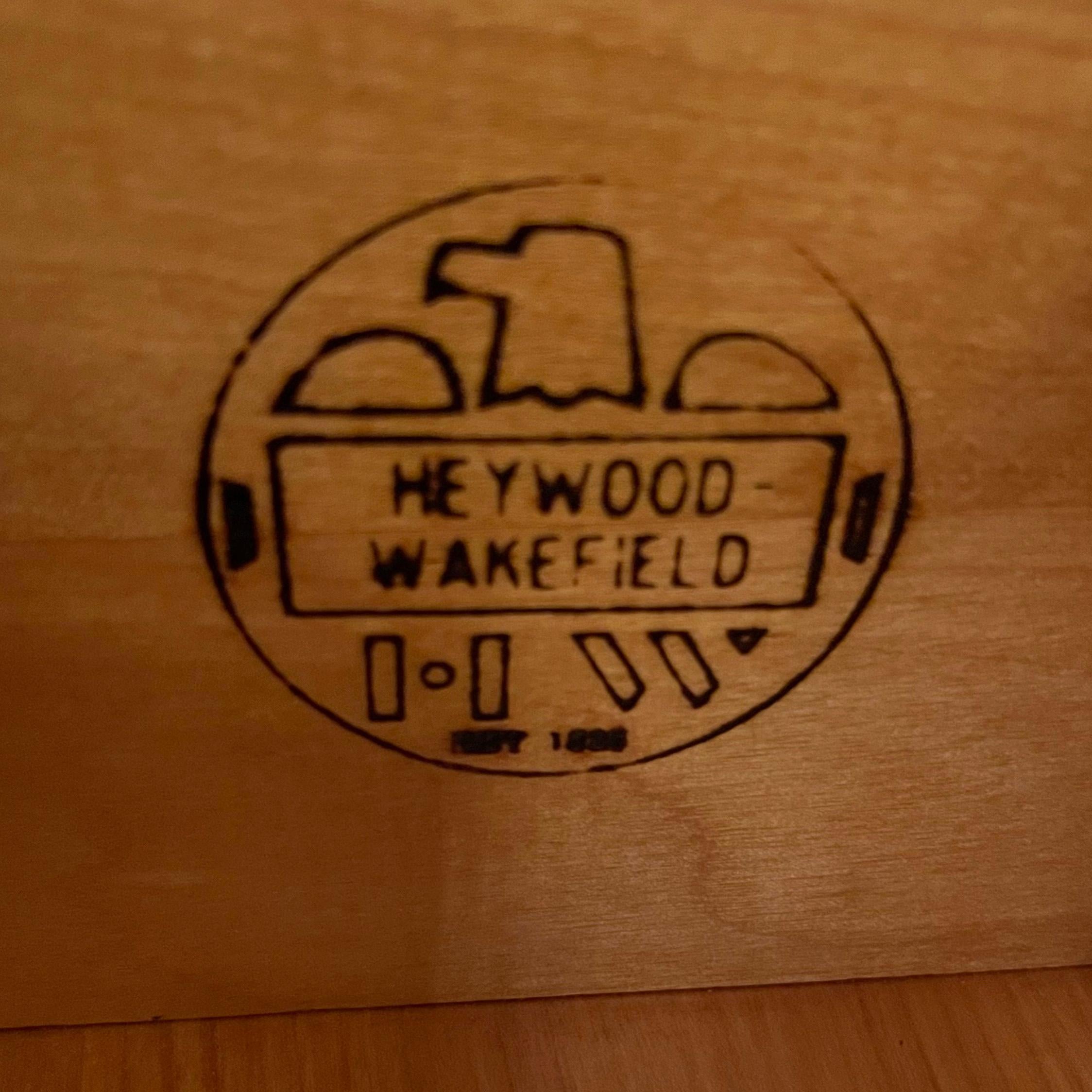 Heywood Wakefield Wheat Maple Double Dresser 6