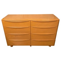 Heywood Wakefield Wheat Maple Double Dresser