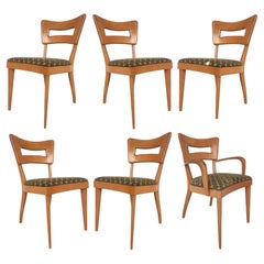 Heywood Wakefield Wishbone Dog-Biscuit Dining Chairs Set of Six