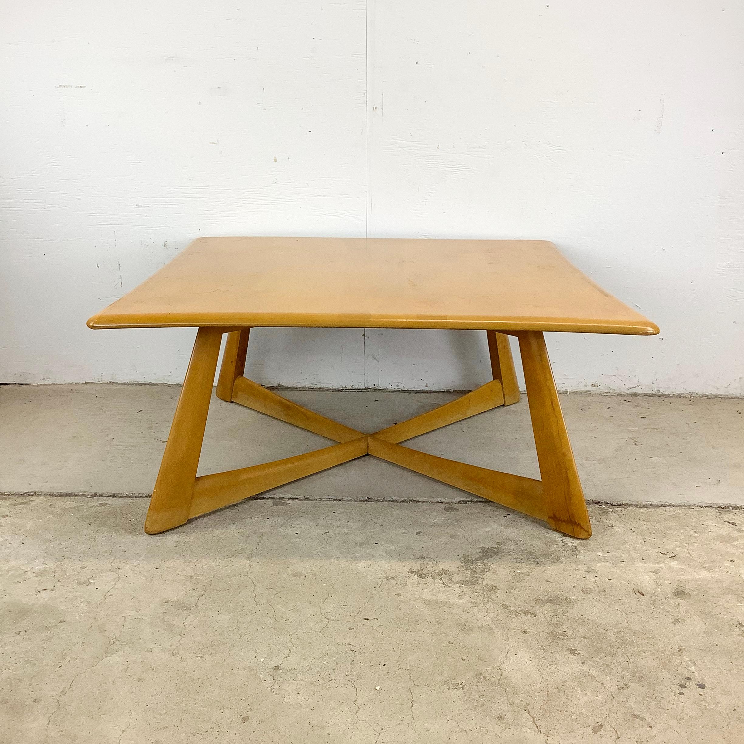 Heywood Wakefield table basse à base en X en vente 3