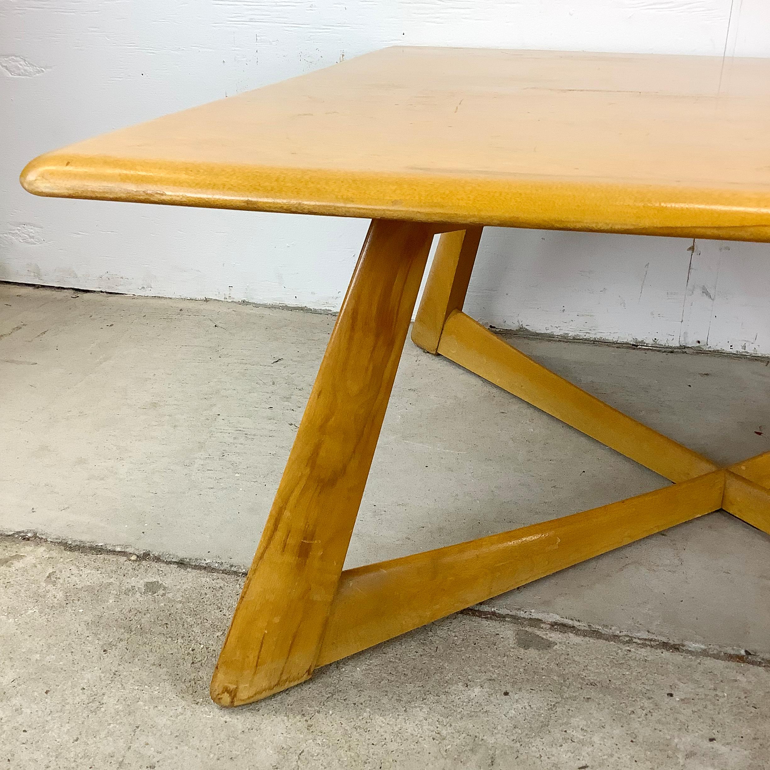 Heywood Wakefield table basse à base en X en vente 10