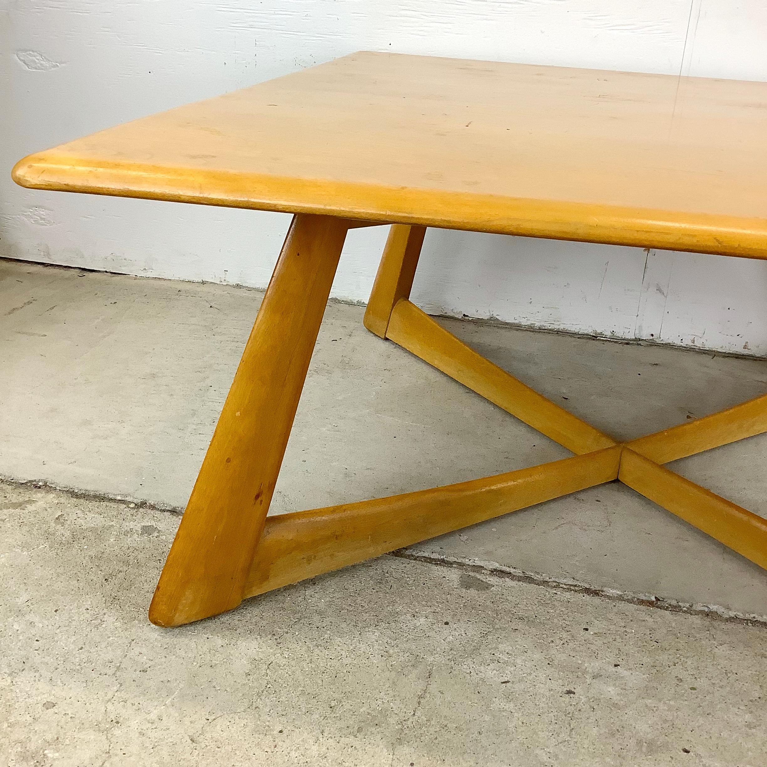 Heywood Wakefield table basse à base en X en vente 1