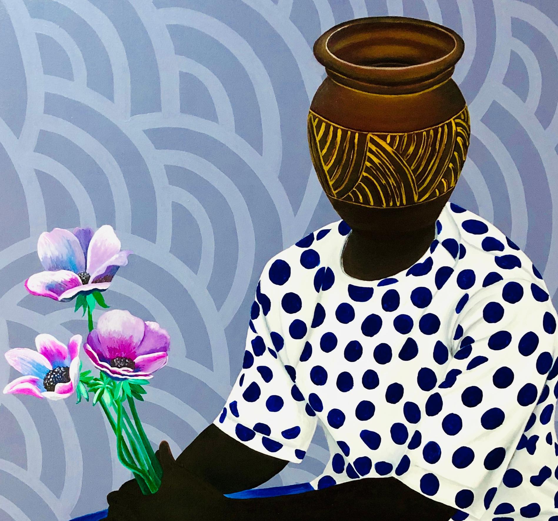 Sentimenti - Painting di Hezekiah Oyejide Obidare