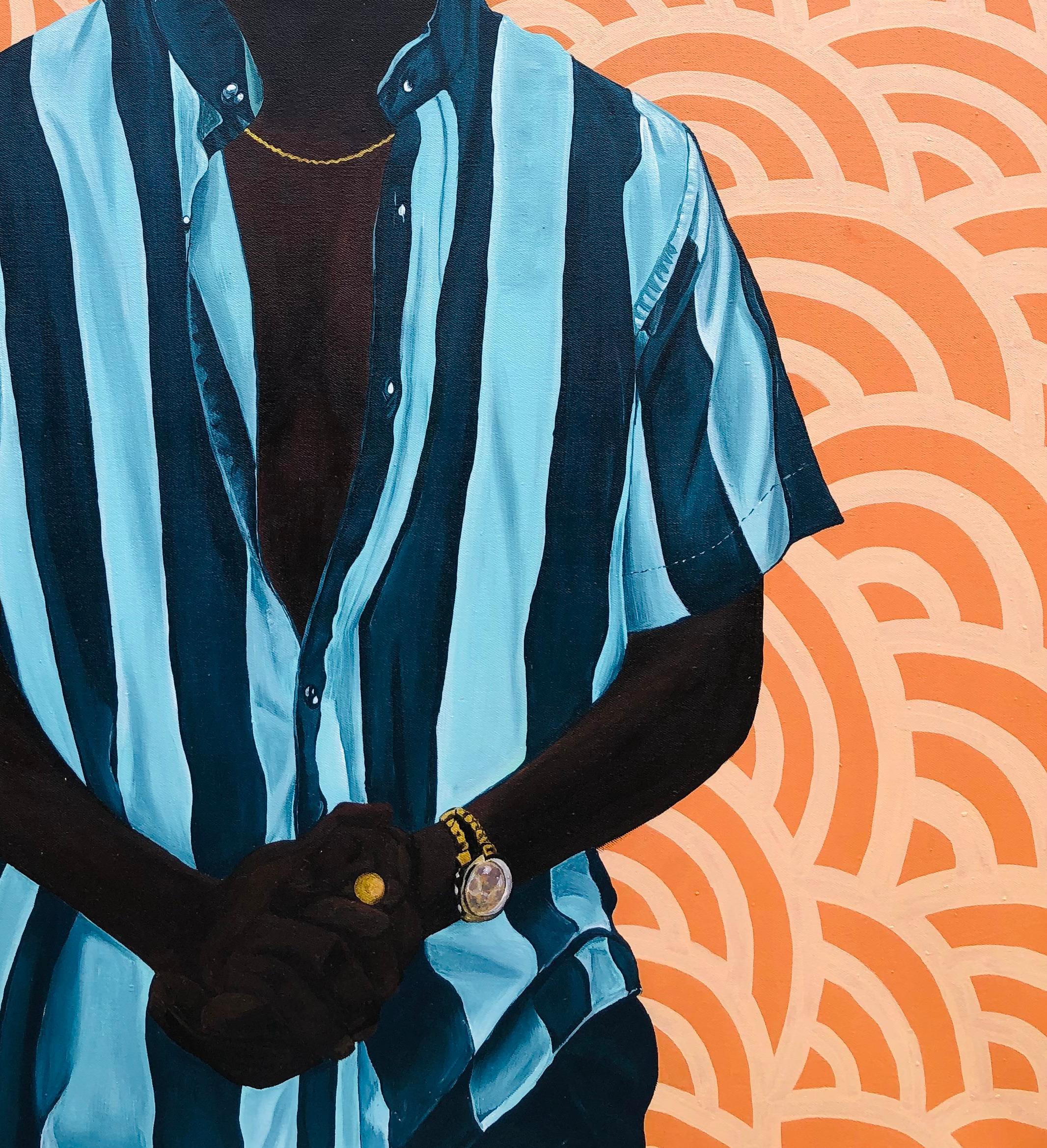 Identität 4 (Zeitgenössisch), Painting, von Hezekiah Oyejide Obidare