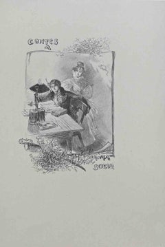 Contes a Ma Soeur - Lithographie de Hégésippe Moreau - 1838