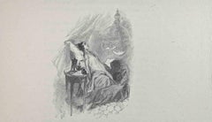 Antique Dreaming - Lithograph by Hégésippe Moreau - 1838
