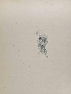 Antique Fairy - Lithograph by Hégésippe Moreau - 1838