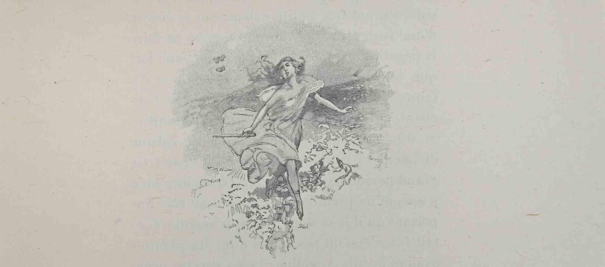 Fairy - Lithograph by Hégésippe Moreau - Early 20th Century