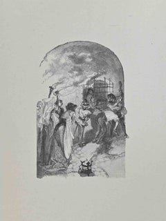 Réunion - Gravure d'Hégésippe Moreau - 1838