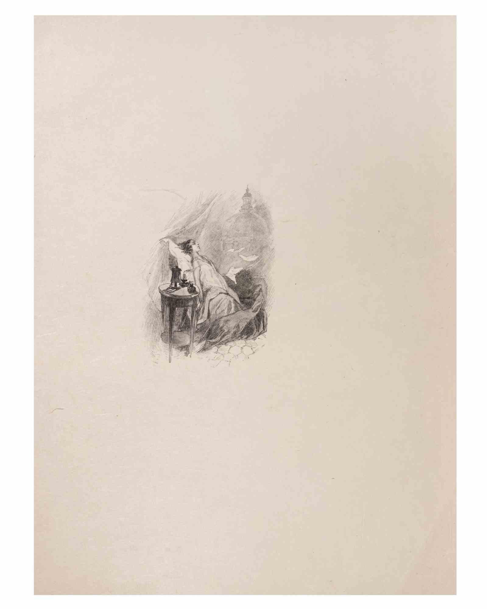 Petits Contes à ma Sœur - Lithograph by Hégésippe Moreau - 1838