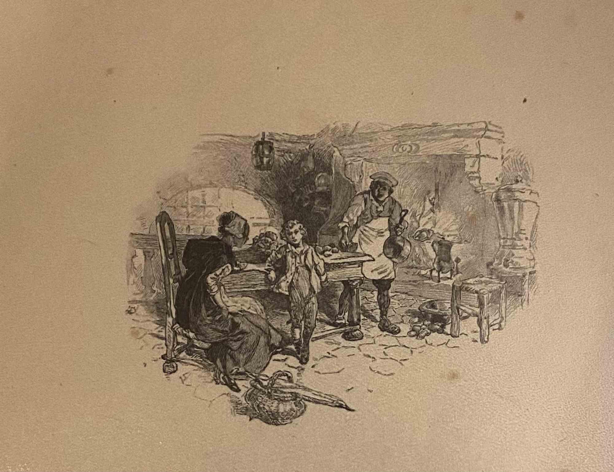 Petits Contes à ma Sœur è una litografia su carta realizzata da Hégésippe Moreau nel 1838.

L'opera d'arte è in buone condizioni.

Hégésippe Moreau (1810-1838) è stato un poeta lirico francese. Il mito romantico si consolidò con la pubblicazione