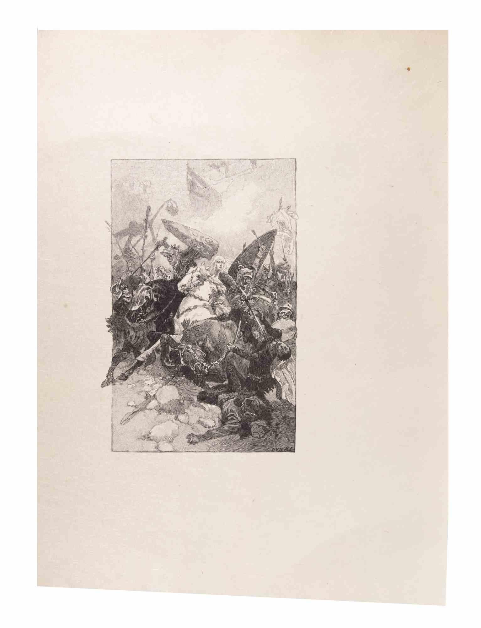 Petits Contes à ma Sœur is a Lithograph on paper realized by Hégésippe Moreau in 1838.

The artwork is in good condition.

Hégésippe Moreau (1810-1838) was a French lyric poet. The romantic myth was solidified by the publication of his complete