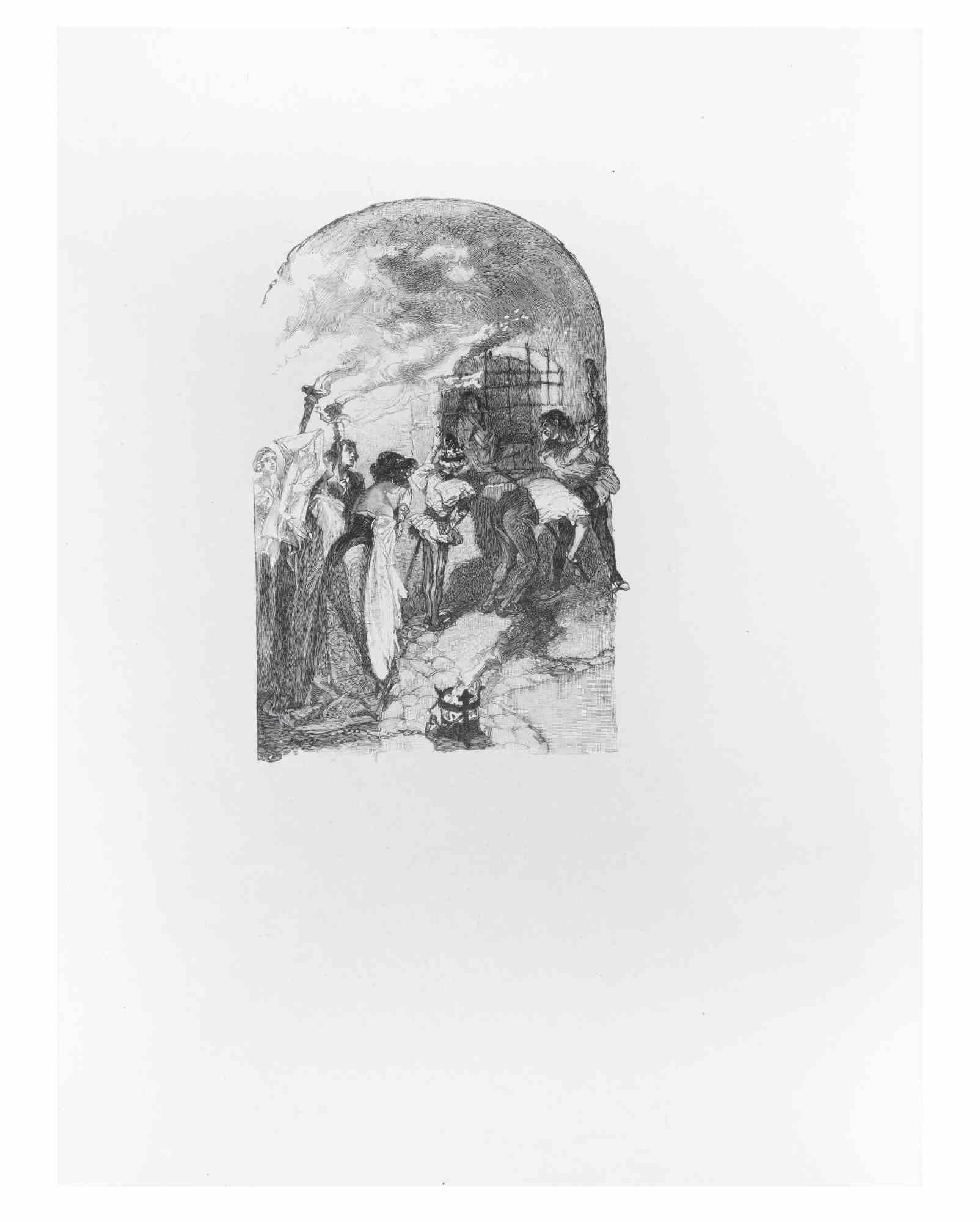 Petits Contes à ma Sœur is a Lithograph on paper realized by Hégésippe Moreau in 1838.

The artwork is in good condition.

Hégésippe Moreau (1810-1838) was a French lyric poet. The romantic myth was solidified by the publication of his complete