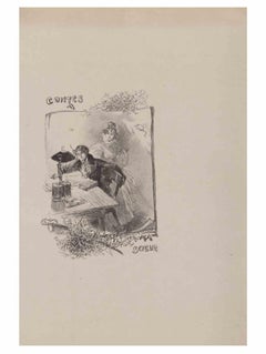 Antique Petits Contes à ma Sœur - Lithograph by Hégésippe Moreau - 1838