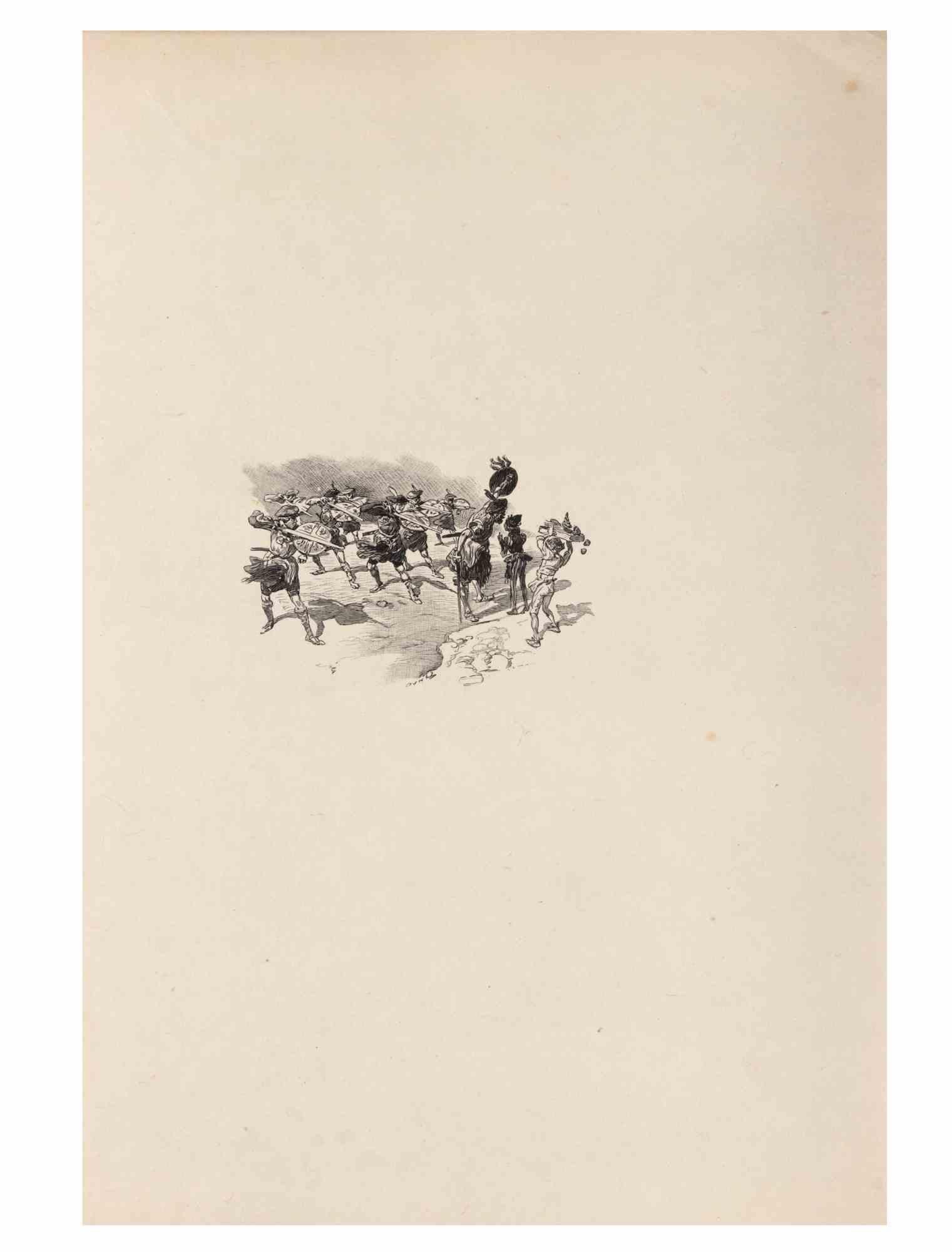Petits Contes à ma Sœur ist eine Lithographie auf Papier von Hégésippe Moreau aus dem Jahr 1838.

Das Kunstwerk ist in gutem Zustand.

Hégésippe Moreau (1810-1838) war ein französischer Lyriker. Der romantische Mythos wurde durch die