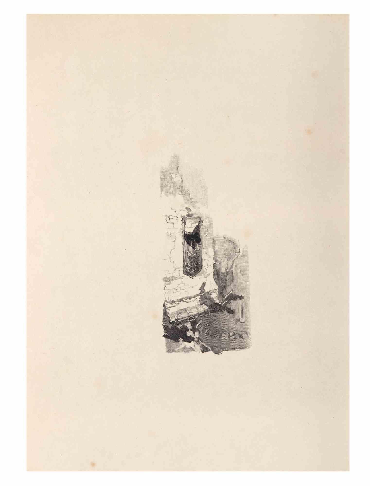 Petits Contes à ma Sœur ist eine Lithographie auf Papier von Hégésippe Moreau aus dem Jahr 1838.

Das Kunstwerk ist in gutem Zustand.

Hégésippe Moreau (1810-1838) war ein französischer Lyriker. Der romantische Mythos wurde durch die