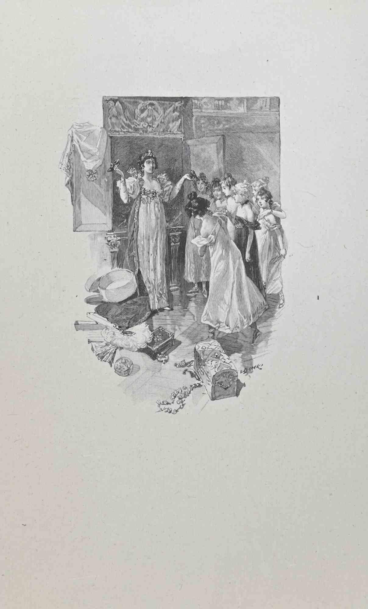 The Gifts - Lithograph by Hégésippe Moreau - 1838