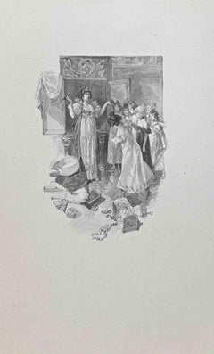 The Gifts - Lithographie de Hégésippe Moreau - 1838
