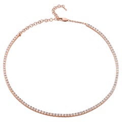 H&H Jewels Diamond Straight Line Necklace Bracelet Choker