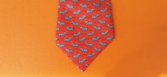 HHermès Vintage Silk Tie Zebras in Savannah Pattern The Exotic Year 1988